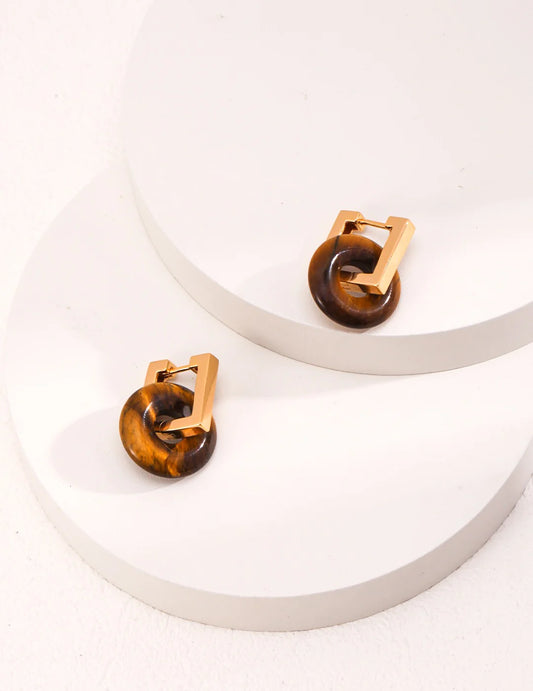 Boucles d´oreilles "Bouclier du Tigre"